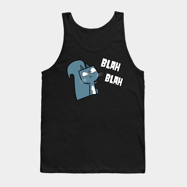 TD Squirrel - Blah Blah Tank Top by CourtR